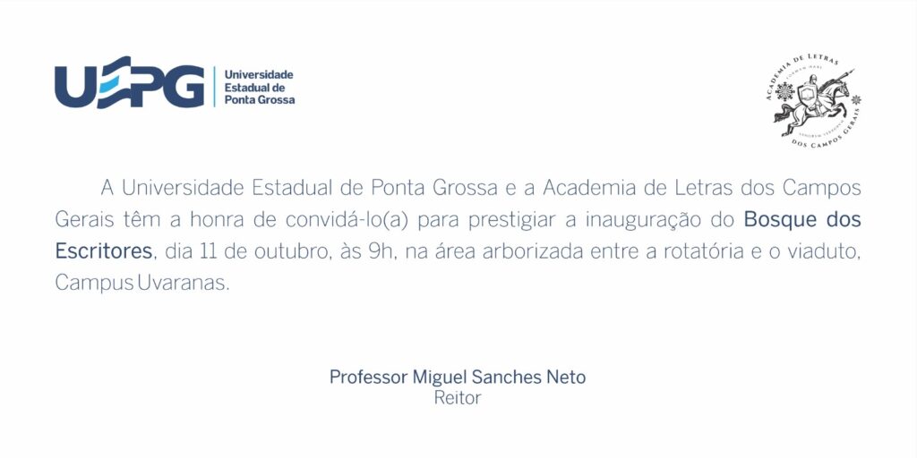 241002-CONVITE-ALCG-BOSQUE-DOS-ESCRITORES-1024x512 ALCG inaugura Bosque de Escritores em campus universitário no Paraná